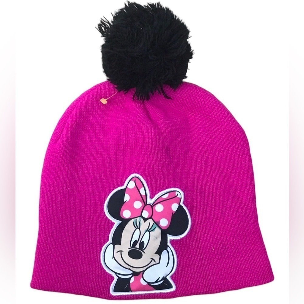 Disney Junior Pink & Black Beanie